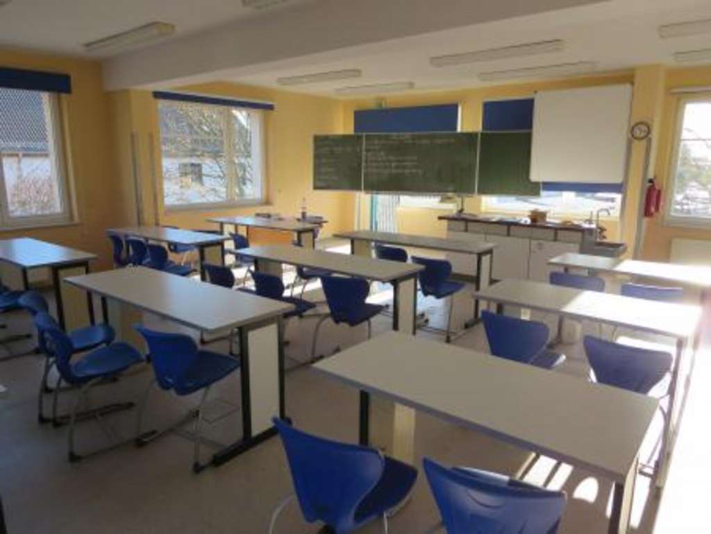 Der Physikraum der Oberschule Klosterfelde