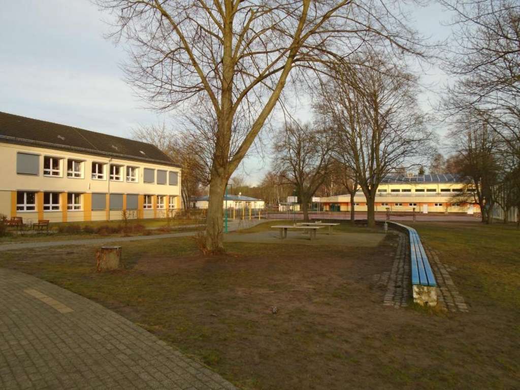 Der Schulhof der Oberschule Klosterfelde